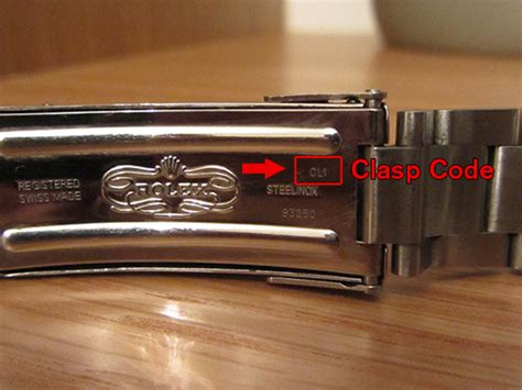 rolex 5678 bracelet|rolex bracelet clasp code.